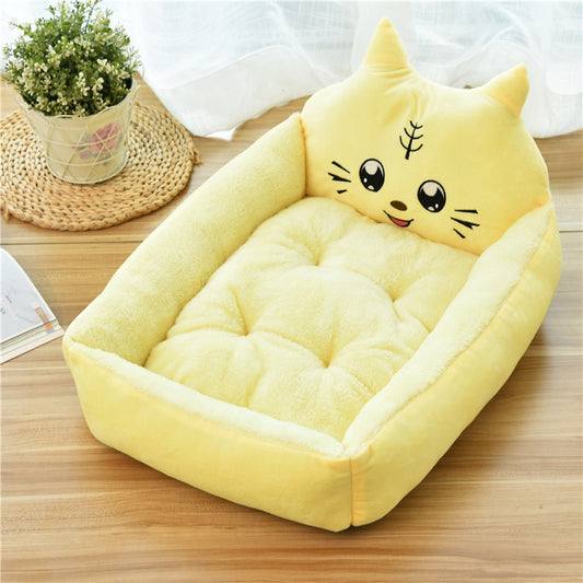 Large Pet Cat Bed, Warm Cozy Dog House Soft Fleece